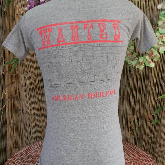 80's Vintage 1981 PETER TOSH North American Tour T Shirt S Plymouth Mills Tag - Picture 3 of 5